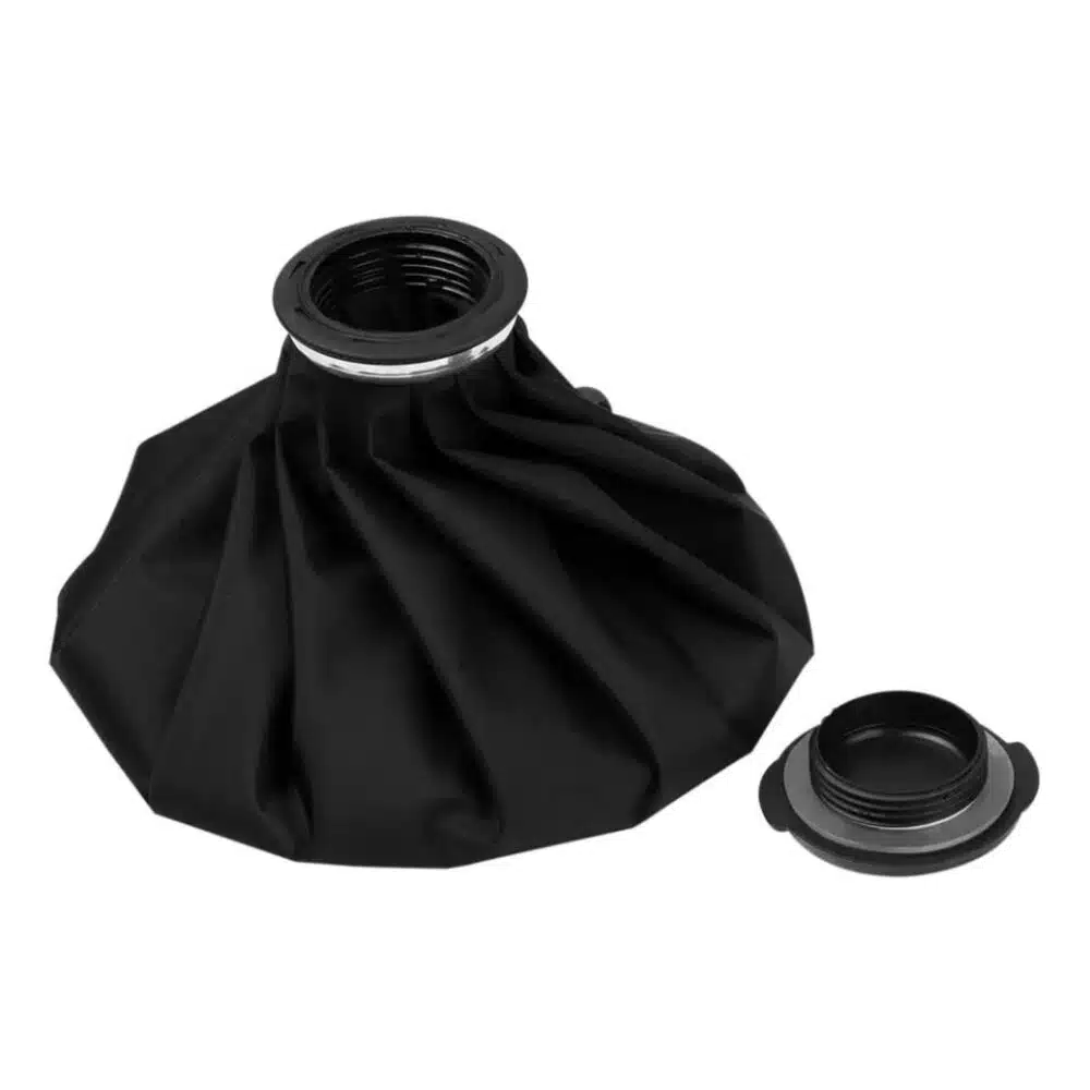 Black Reusable Ice Pack & Heat bag for pain Relief in Black