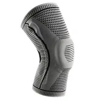 Silicone Knee Compression Support Brace Grey